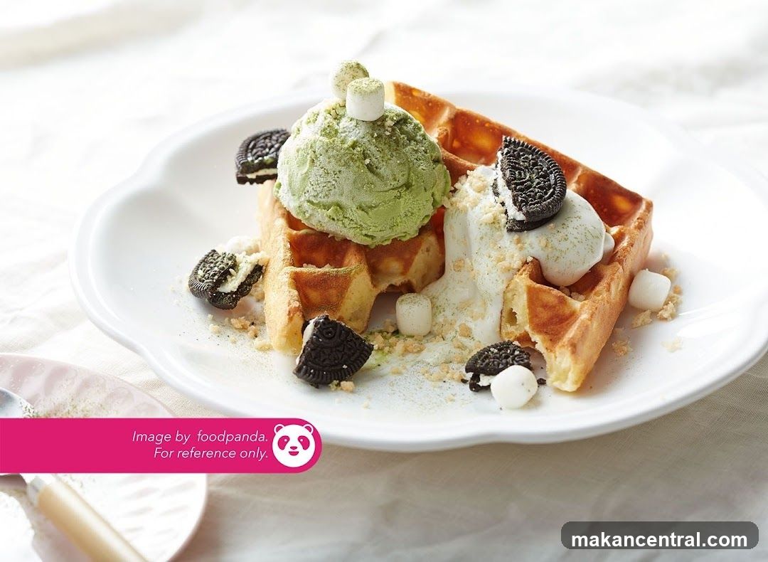 Matcha Ice Cream Waffle