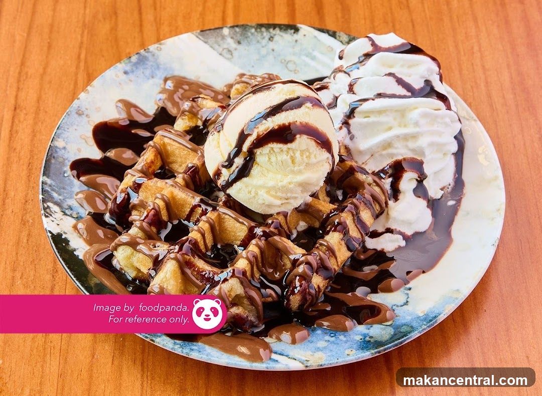 Churros with Ice Cream and Whipped Cream