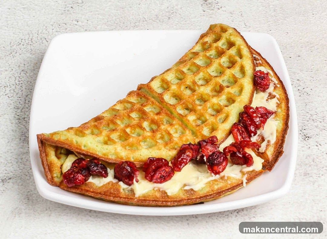Waffle with Cranberries