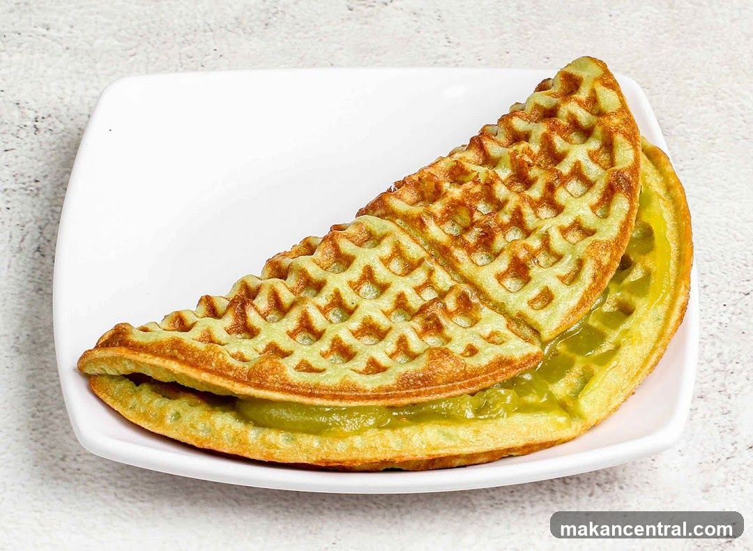 Green Waffle Sandwich