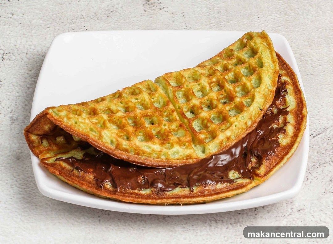 Waffle with Chocolate Spread