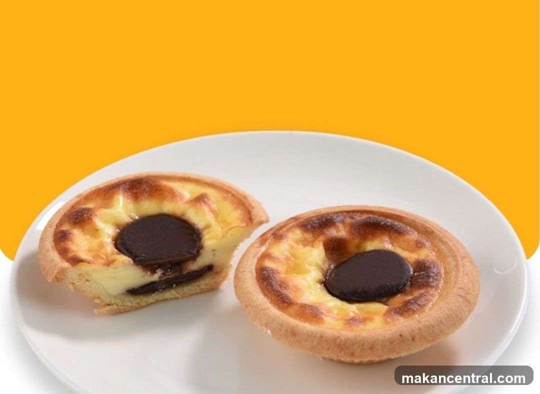 Custard Tarts with Chocolate Centers