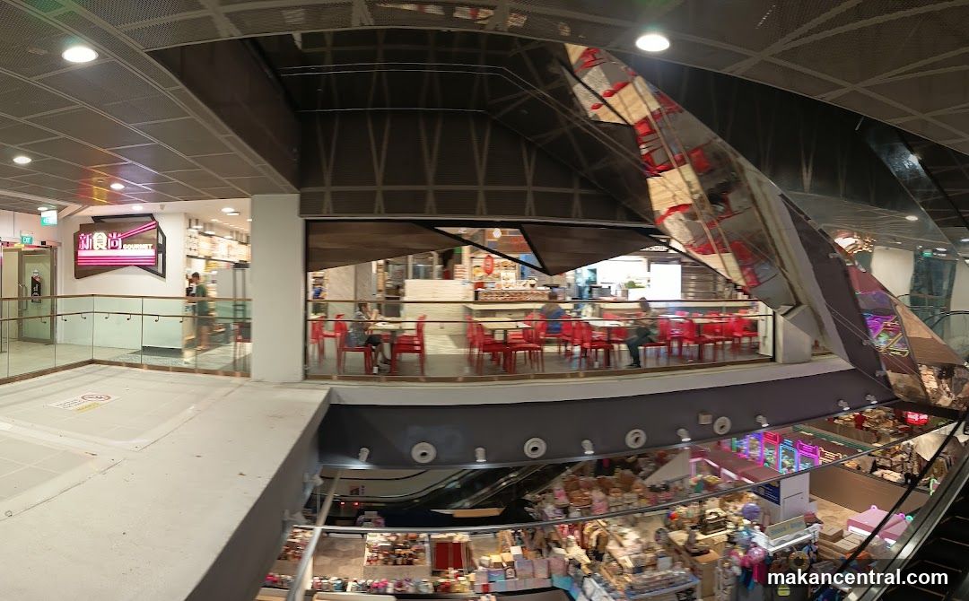 Interior of a multi-level shopping mall