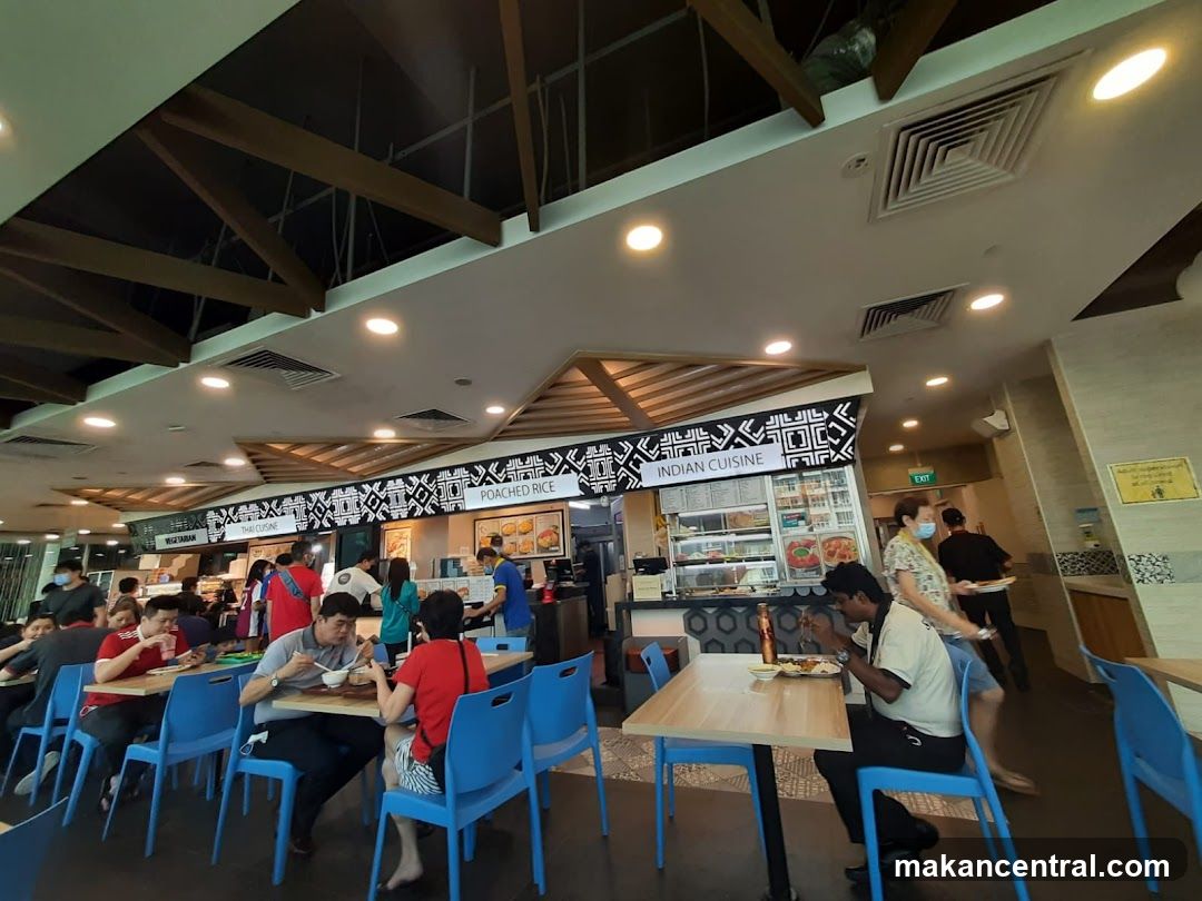 Food court with various cuisines
