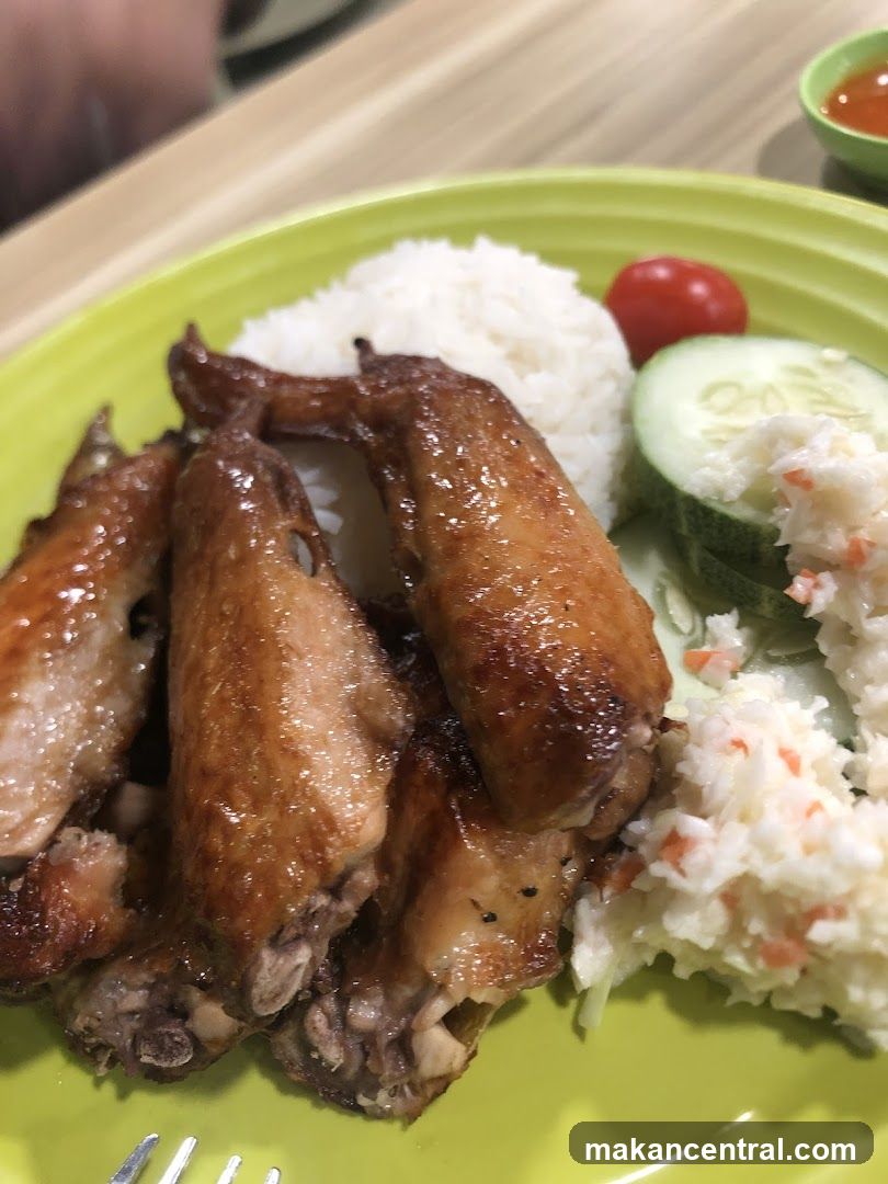 Chicken Wings with Rice