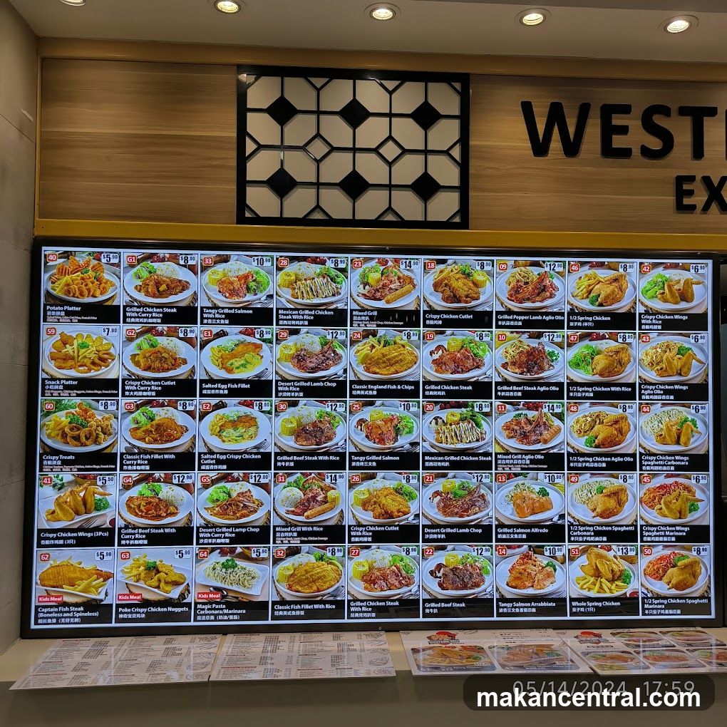 Western Express Menu