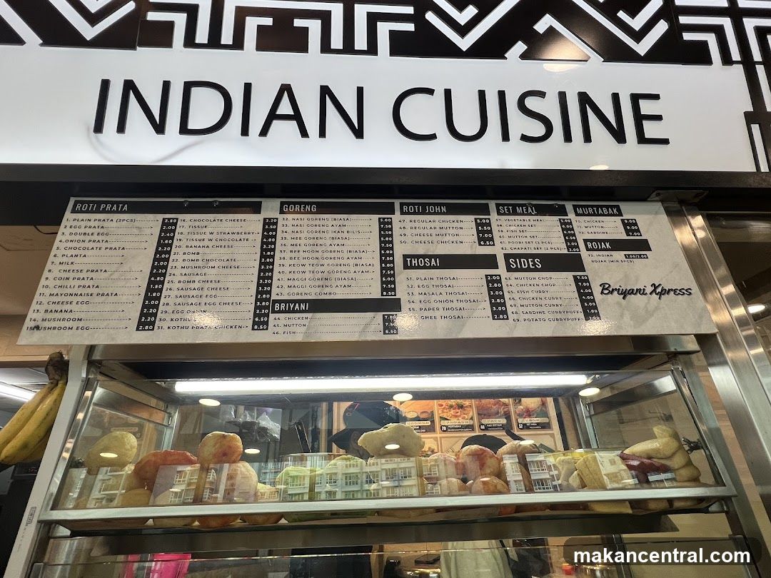 Indian Cuisine Menu