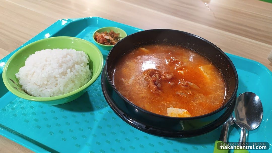 Korean Stew with Rice and Kimchi