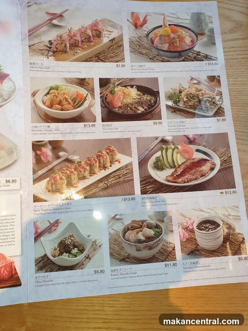 Japanese Menu