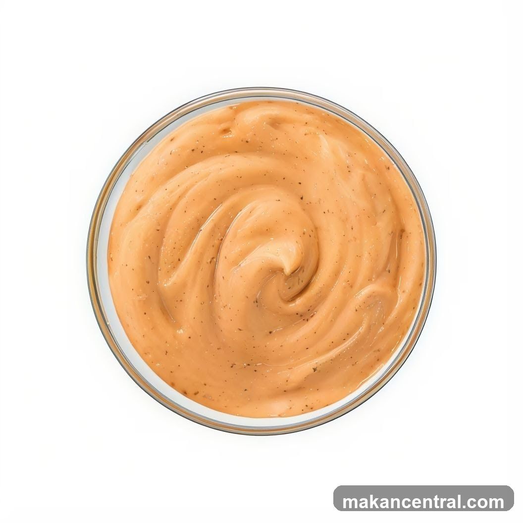 Sauce in a bowl
