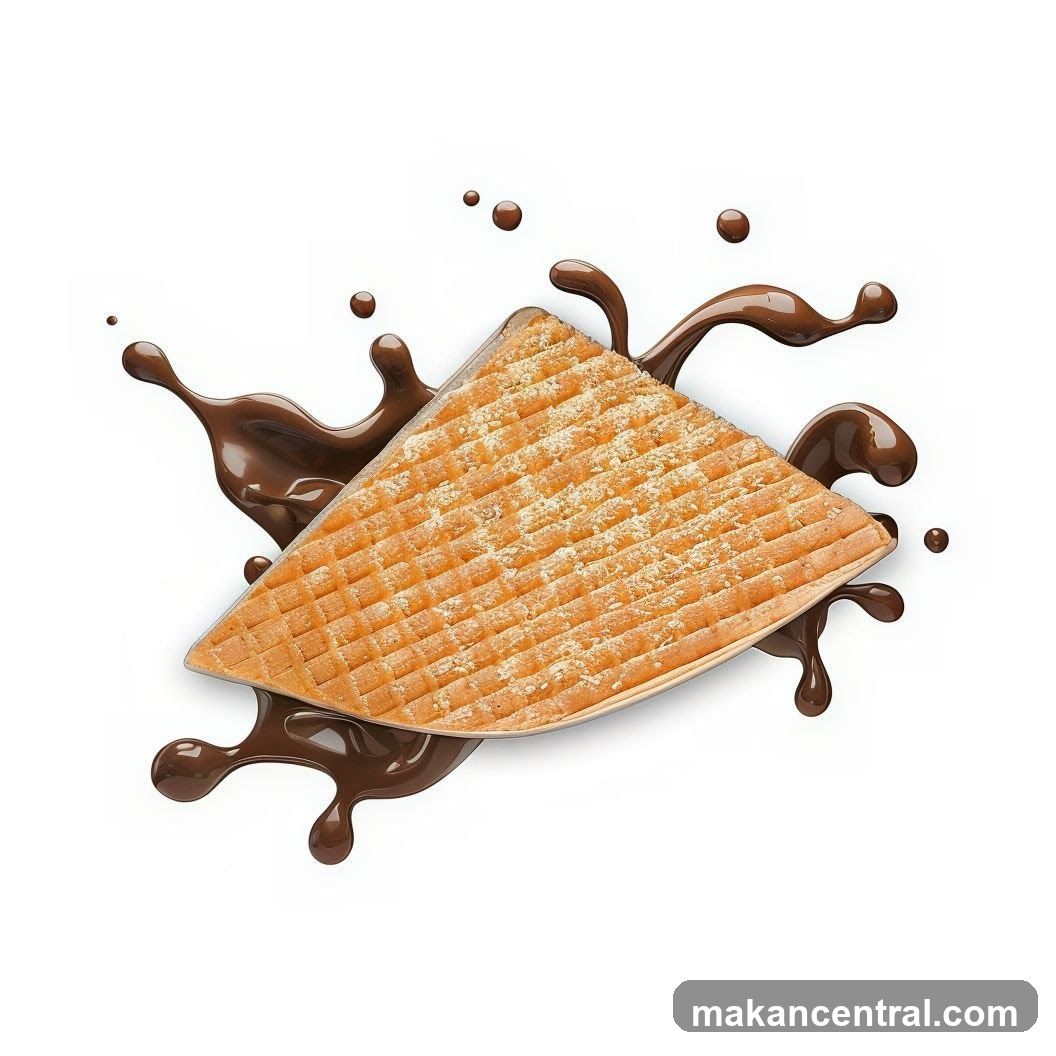 Chocolate Drizzle on Wafer