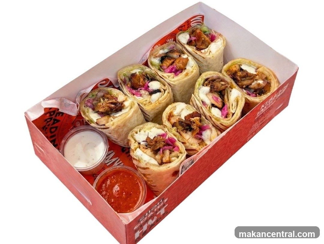 Box of Shawarma Wraps