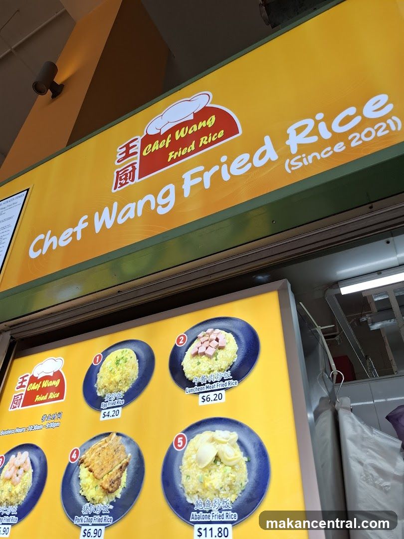 Chef Wang Fried Rice Menu