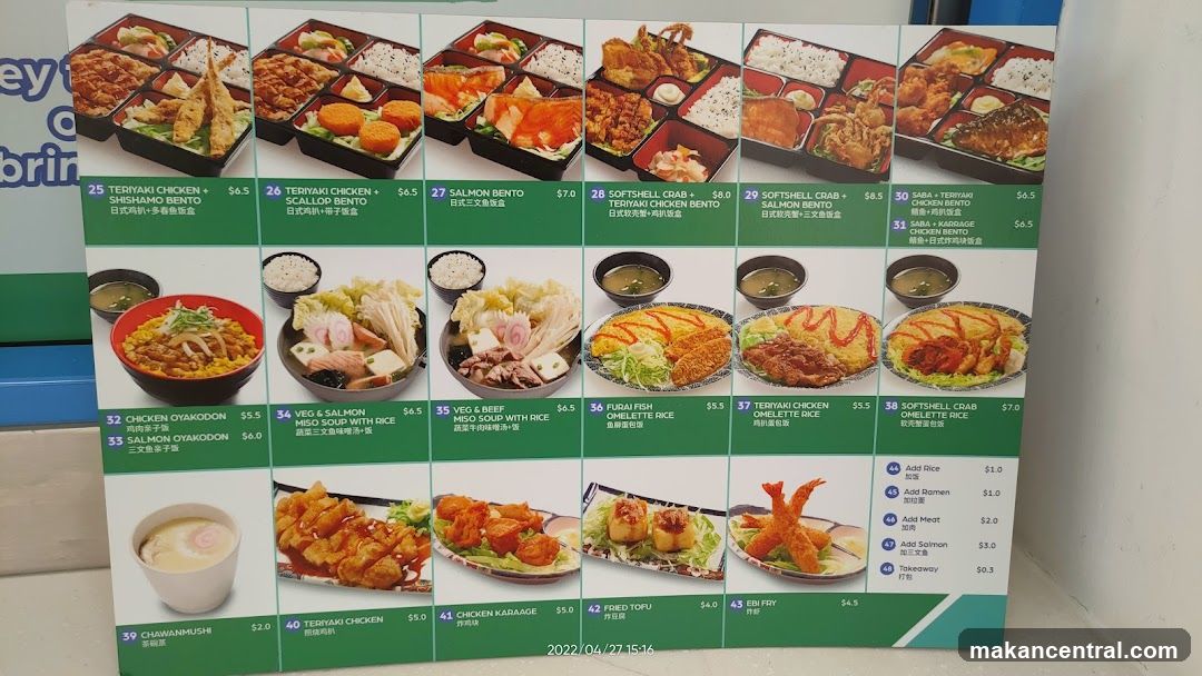 Japanese Food Menu