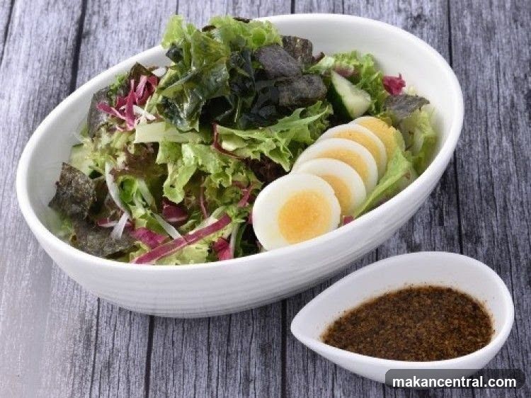 Salad with Egg and Dressing