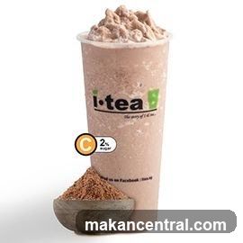 Chocolate drink with cocoa powder