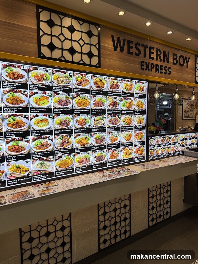 Western Boy Express Menu