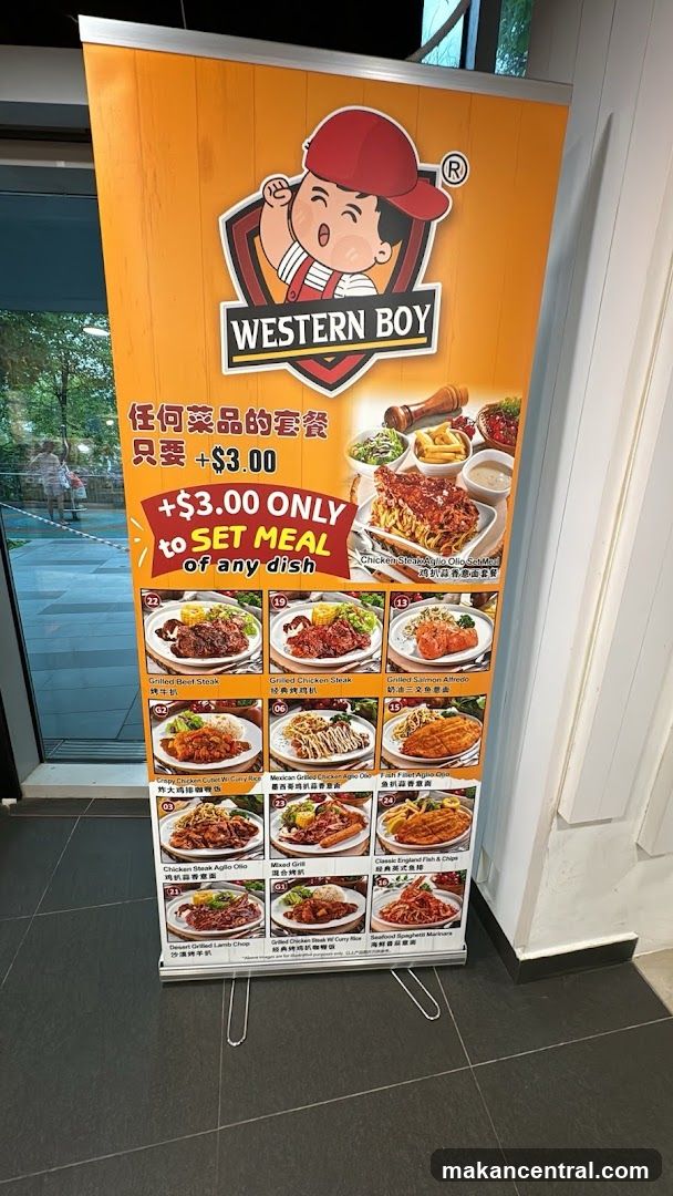 Western Boy Menu Banner