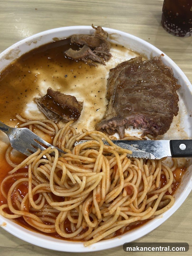 Steak and Spaghetti
