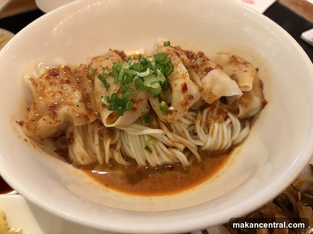 Spicy Wontons with Noodles