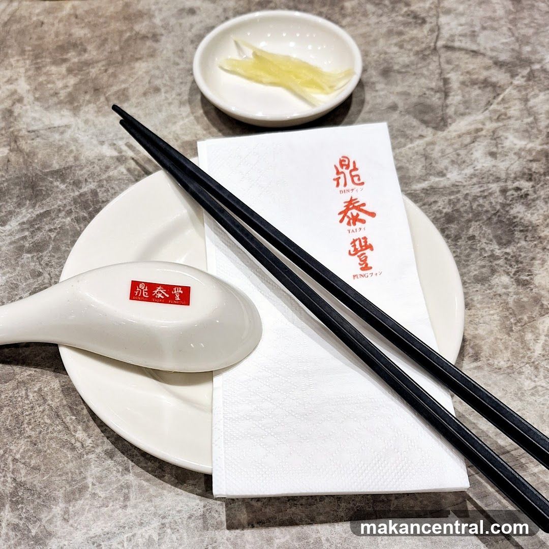 Table Setting with Chopsticks and Napkin