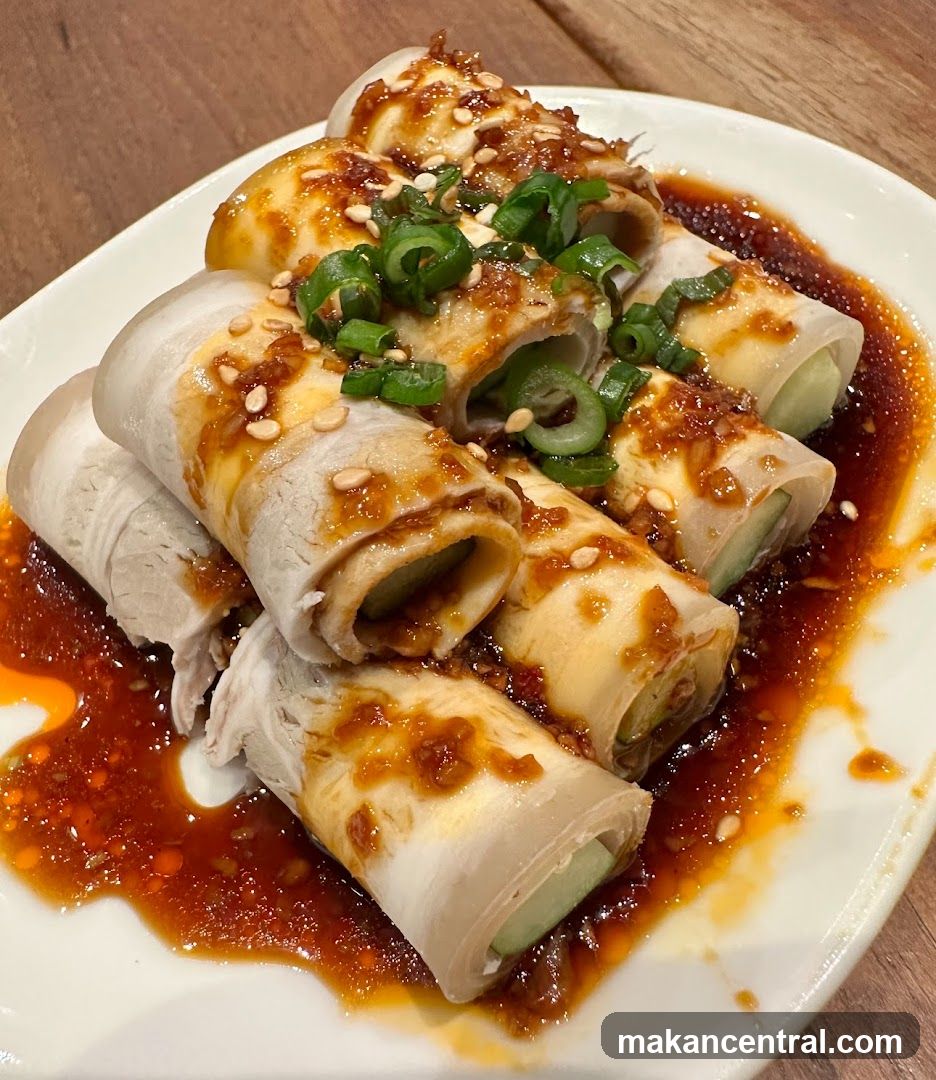 Rolled Sliced Pork with Cucumber