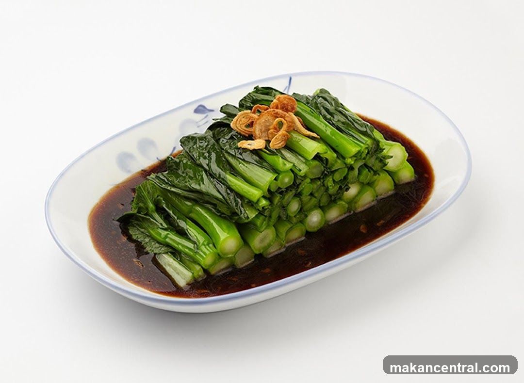 Steamed Chinese Broccoli with Oyster Sauce