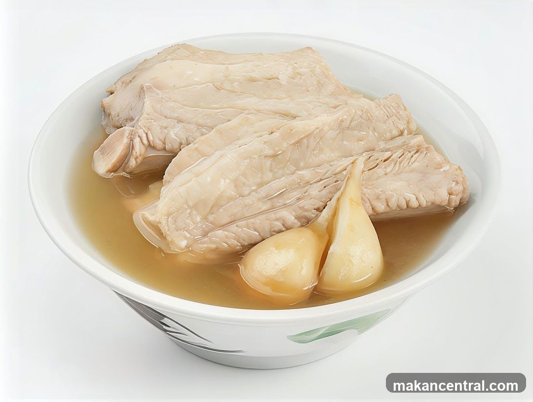 Pork Rib Soup with Garlic