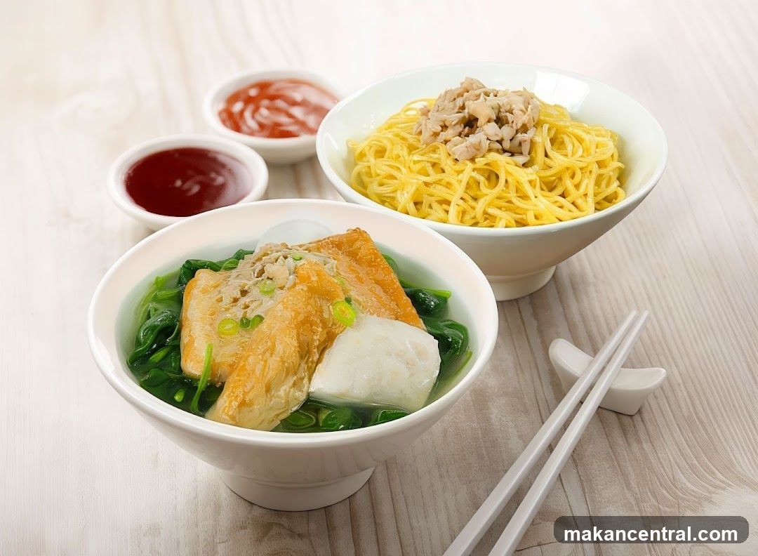 Noodle Dish with Sides