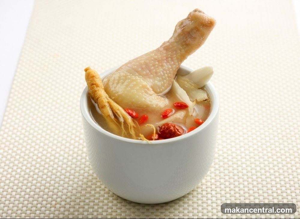 Chicken Soup with Ginseng and Goji Berries