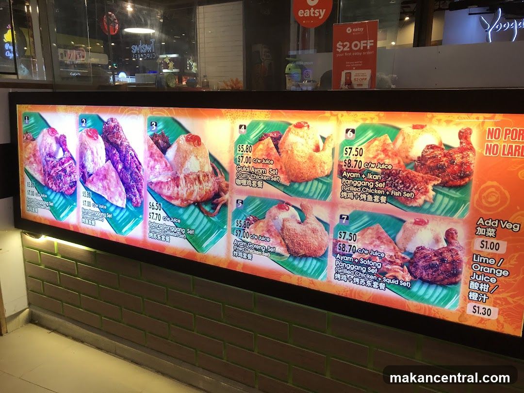 Food Menu Display