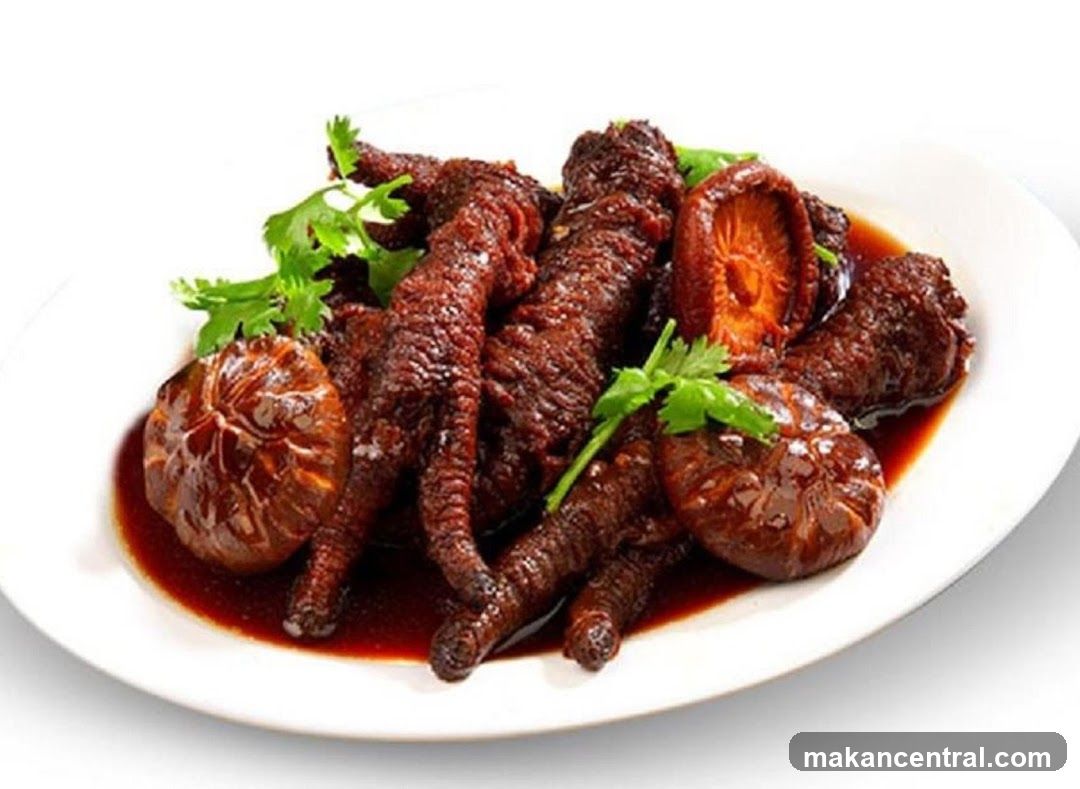 Braised Chicken Feet with Shiitake Mushrooms