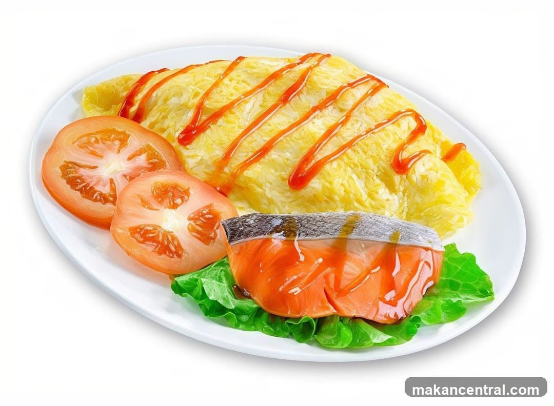 Omelet with Salmon
