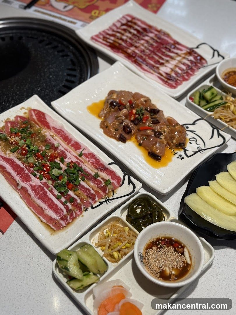 Assortment of Korean BBQ Ingredients