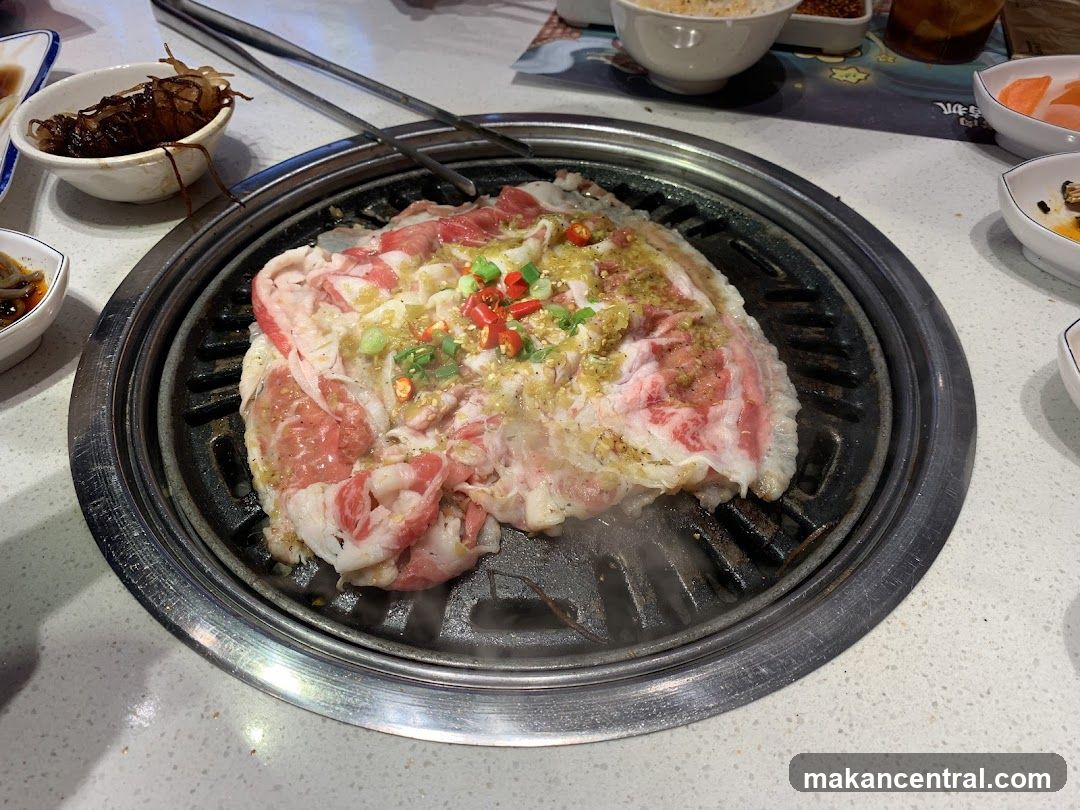 Marinated Beef on Grill