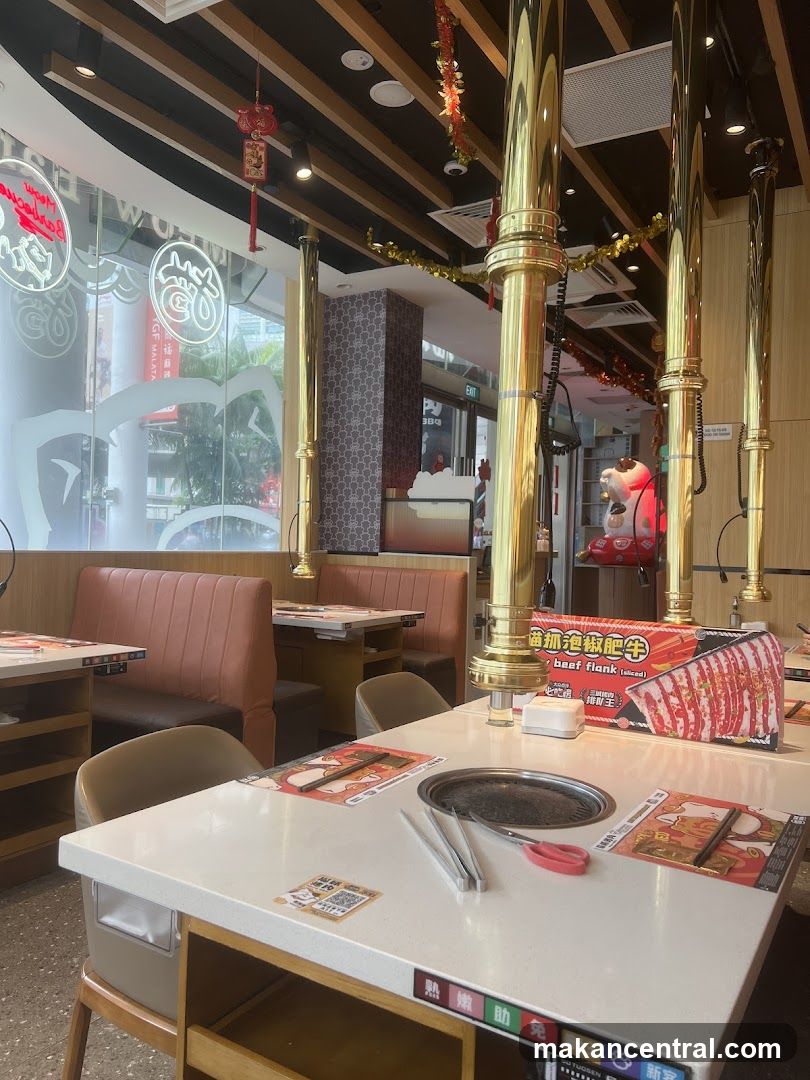 Restaurant Interior with Grills
