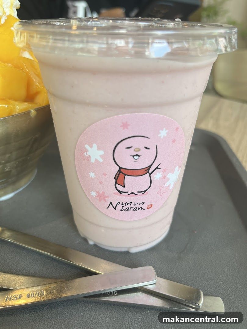 Strawberry Smoothie with Sticker