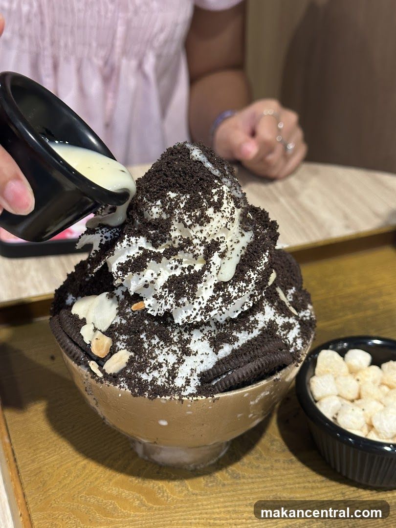 Oreo Shaved Ice Dessert