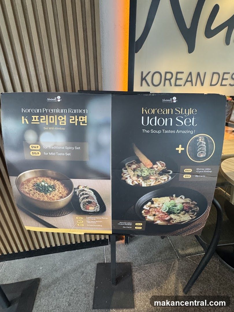 Korean Food Menu