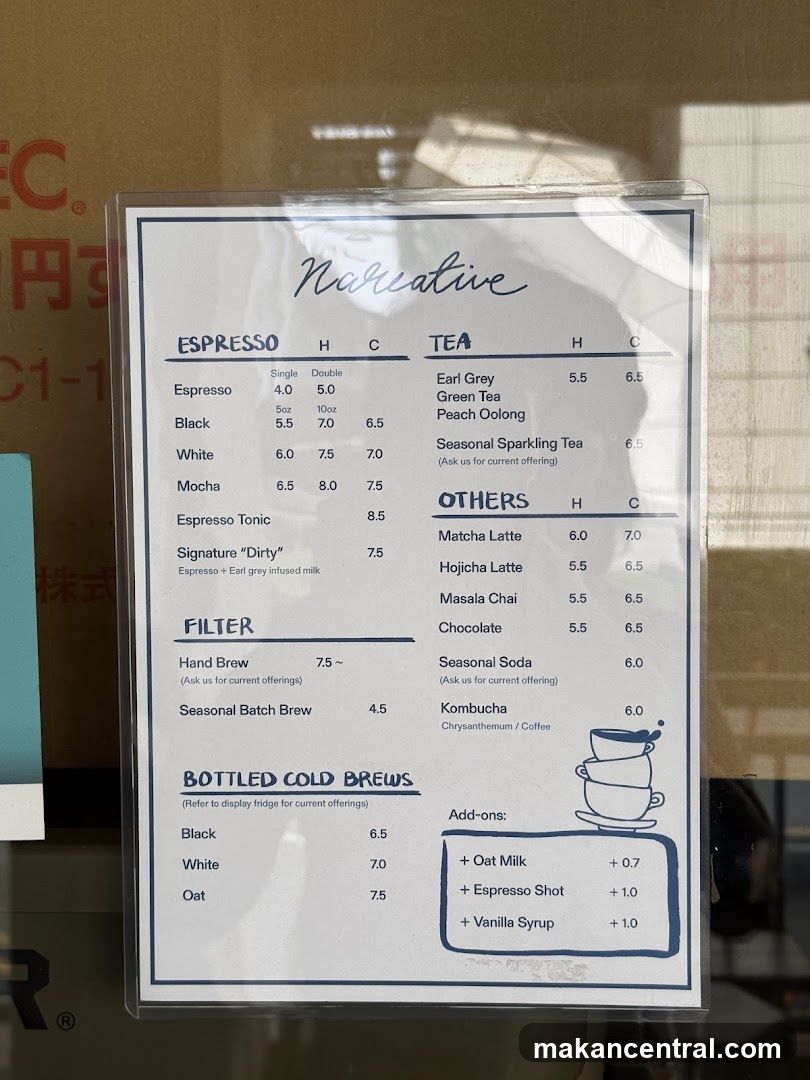 Narrative Menu