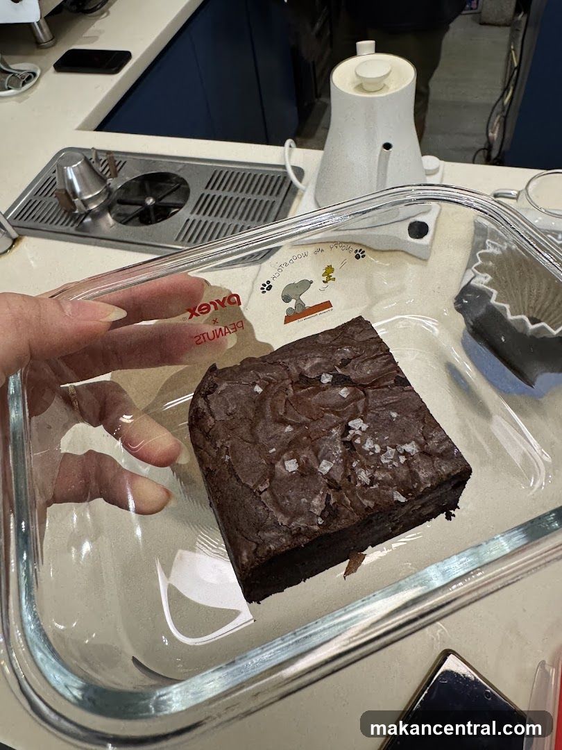 Brownie in a Glass Container