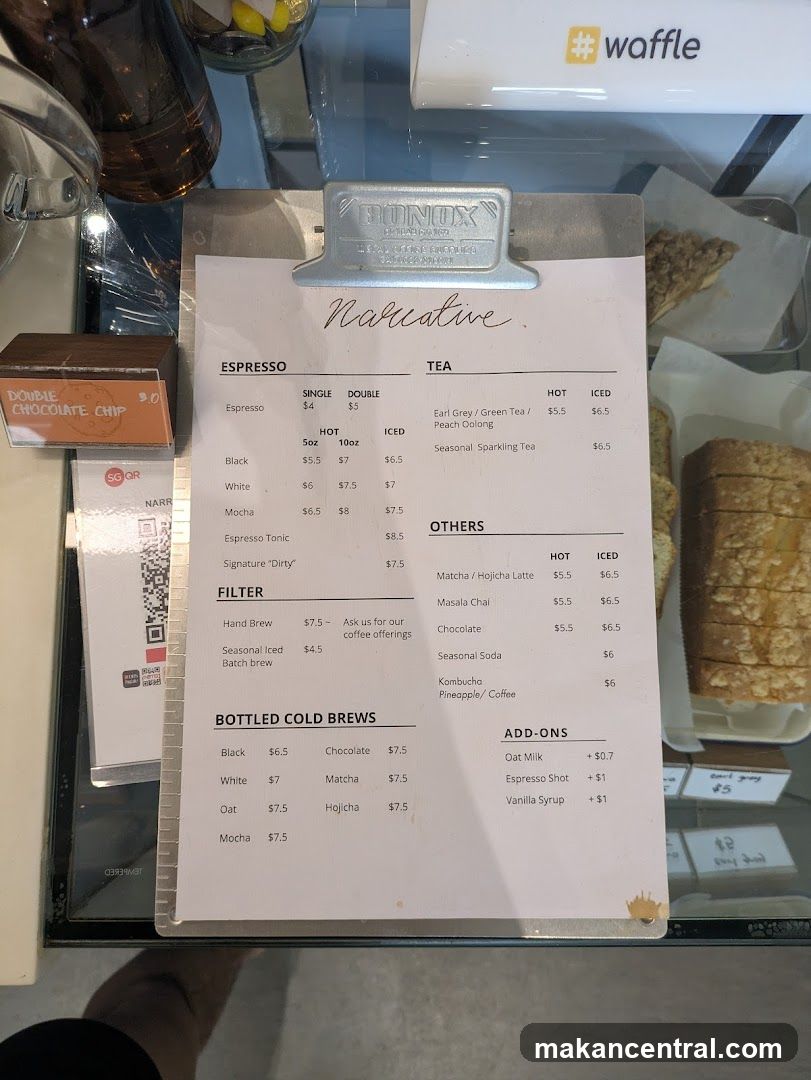 Narcative Menu