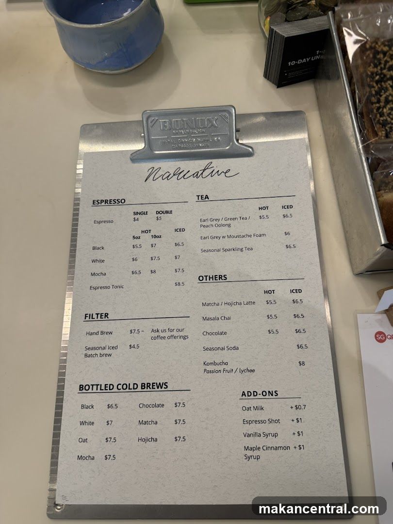 Narrative Menu