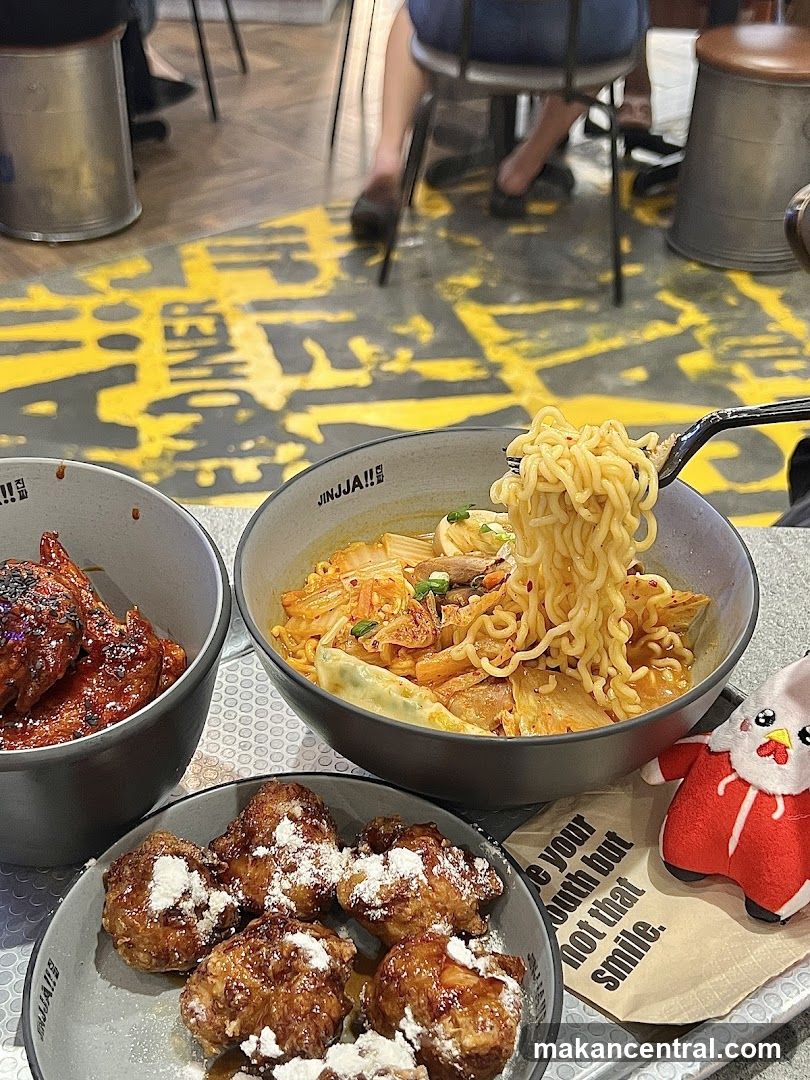 Korean Fried Chicken and Noodles