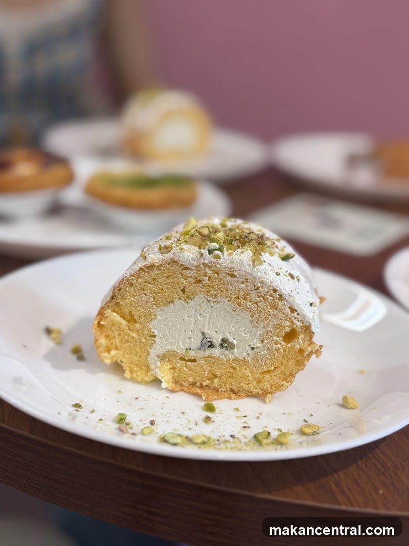Pistachio Swiss Roll