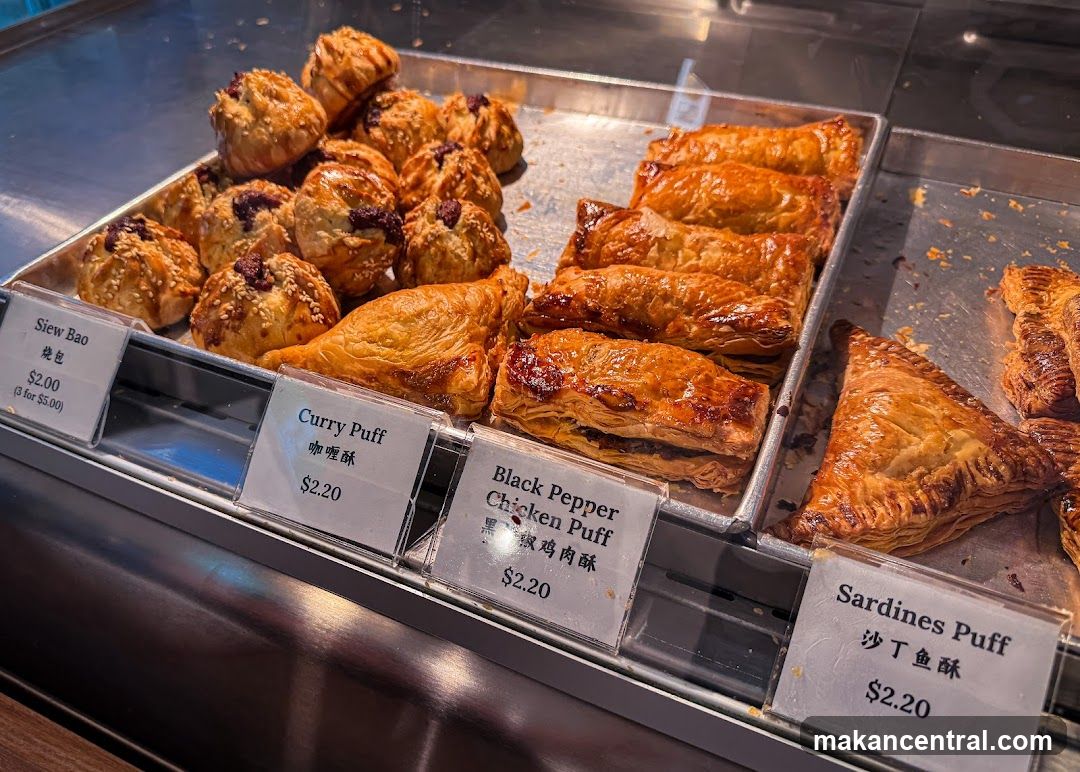 Pastries in a Display Case