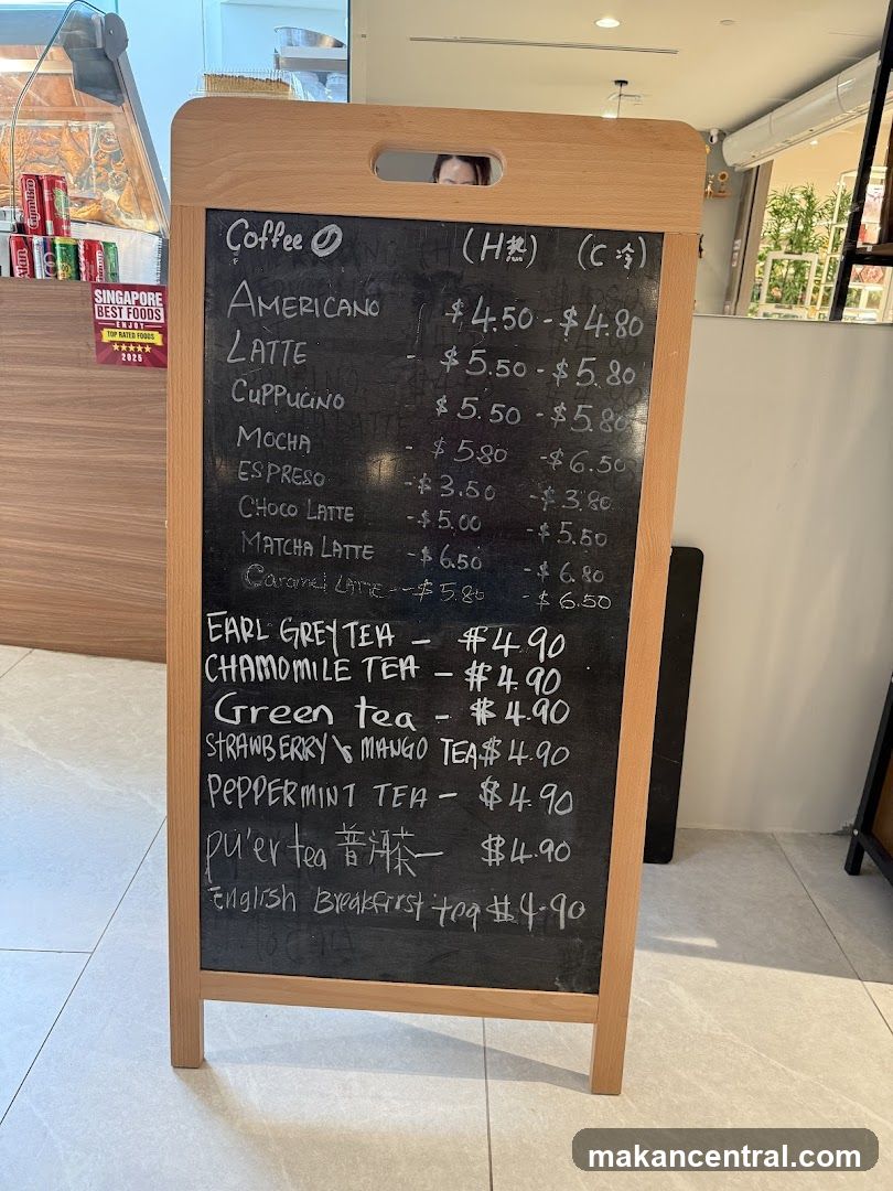 Coffee and Tea Menu