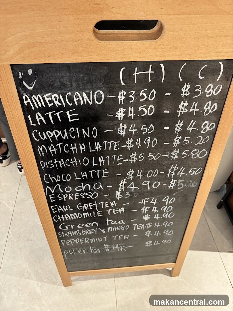 Coffee and Tea Menu