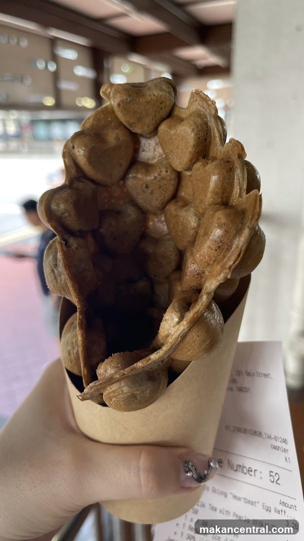 Bubble Waffle with Tea