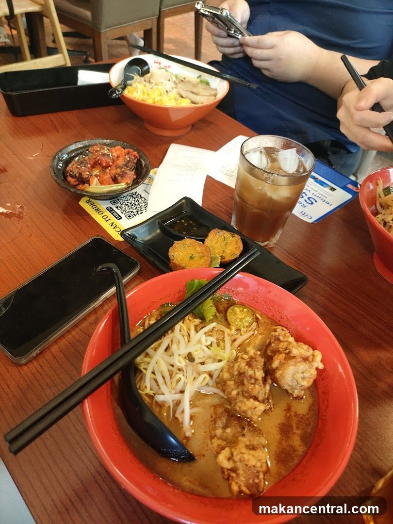 Table with Ramen and Appetizers